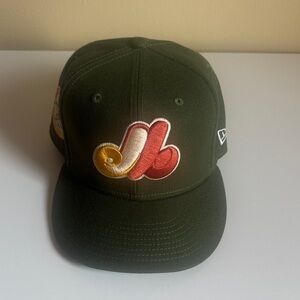 New Era Montreal Expos Flannel Brim Fitted Cap